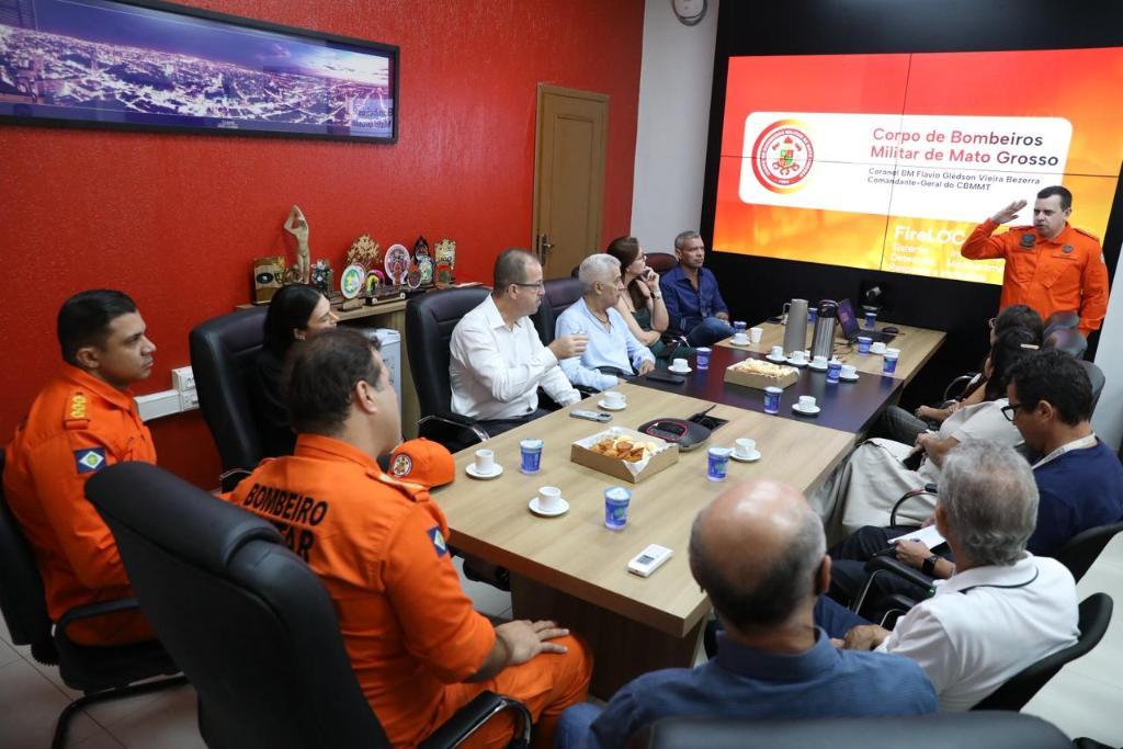 Corpo de Bombeiros apresenta sistema Fireloc a unidades hospitalares de Cuiabá e Várzea Grande - 